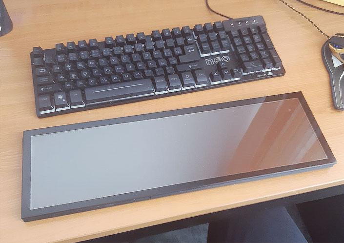 prototype of 101touch keyboard in the testing